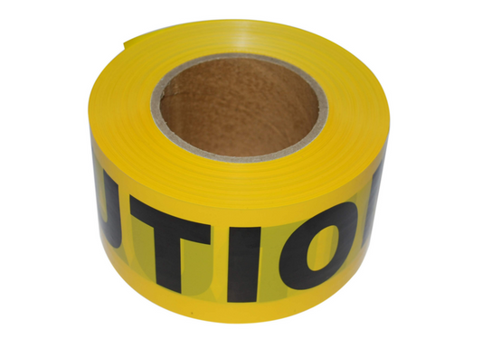 Caution Tape, 3-in x 1000-ft, Yellow